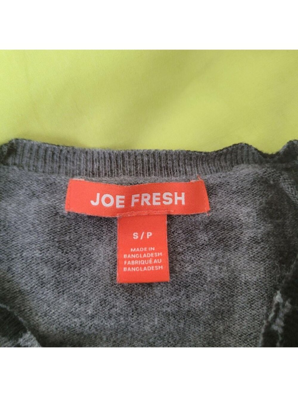 Joe Fresh Leopard Cheetah Print Cropped Vintage Knit Cardigan (S) - Picture 7 of 7